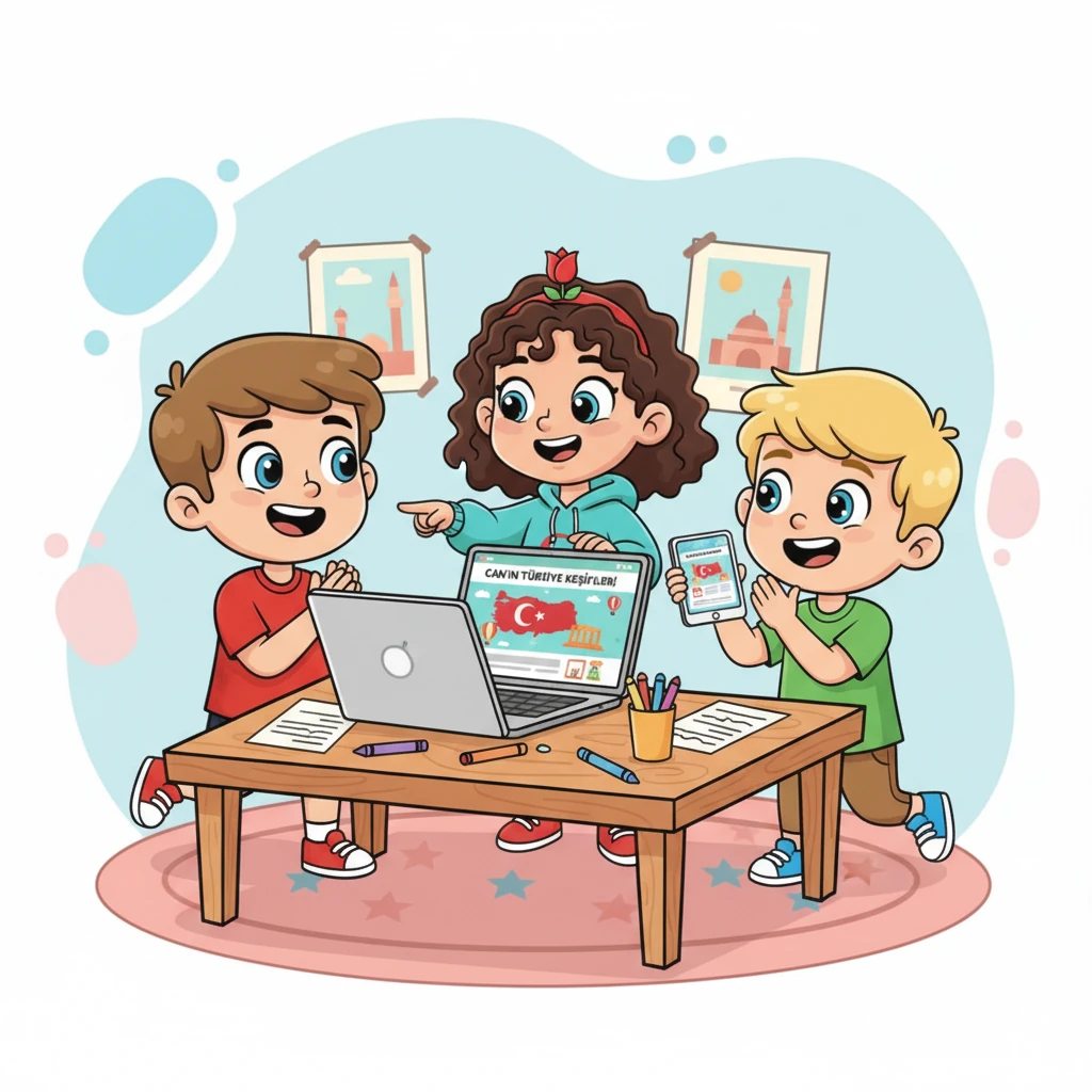 Can'ın arkadaşları da "Can'ın Türkiye Keşifleri" adlı sitesini ziyaret etti. Türkiye hakkında pek çok yeni şey öğrendiler ve onlar da kendi keşiflerine çıkmak için ilham aldılar. Herkes çok eğlendi.