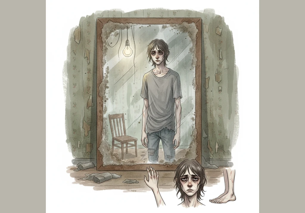 Looking into a dusty mirror, Isaac sees a stranger where a champion used to be, holding a scrambled cube he no longer has the strength to fix. His gra