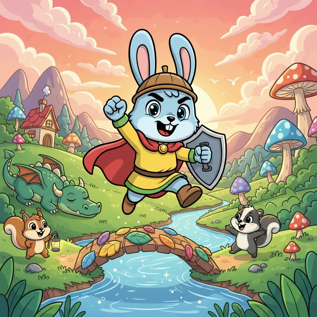 Kiki Kelinci Pemberani - 冒险故事