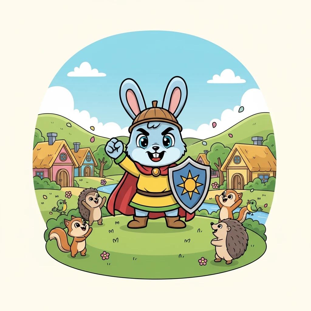 Sejak hari itu, Kiki tidak hanya dikenal sebagai kelinci kecil yang ceria, tetapi juga sebagai Kiki Kelinci Pemberani. Ia telah membuktikan bahwa keberanian sejati tidak datang dari ukuran tubuh, melainkan dari hati yang tulus dan tekad yang kuat. Desa kembali damai dan bahagia.