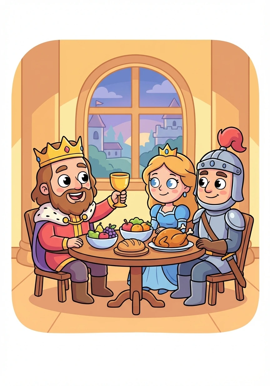 Alaric, Isolde, and Bartholomew celebrated the kingdom's continued peace and prosperity with a small feast. Alaric raised his goblet, thanking his advisors, his guard, and his beloved wife.