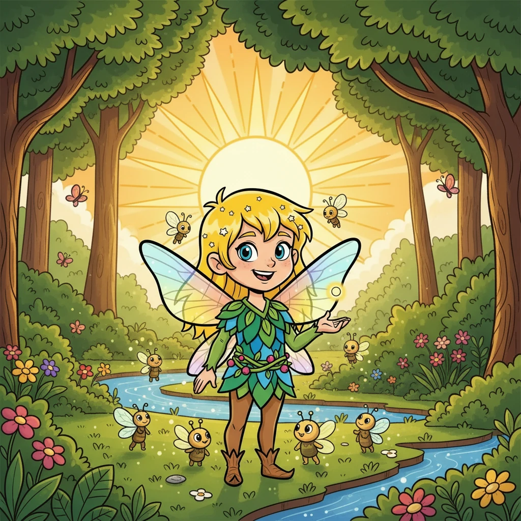 Com a ajuda de seus amigos e a chama da esperança, Faísca conseguiu proteger a última luz. O sol, vendo a coragem e a determinação do pequeno vagalume, retornou, trazendo a luz e a alegria de volta a Lumina.