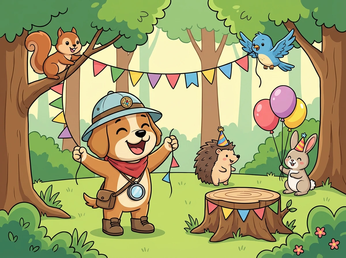 Barnaby, delighted, played games with the woodland creatures and helped decorate for the party. He felt a warmth in his heart he had never felt before.