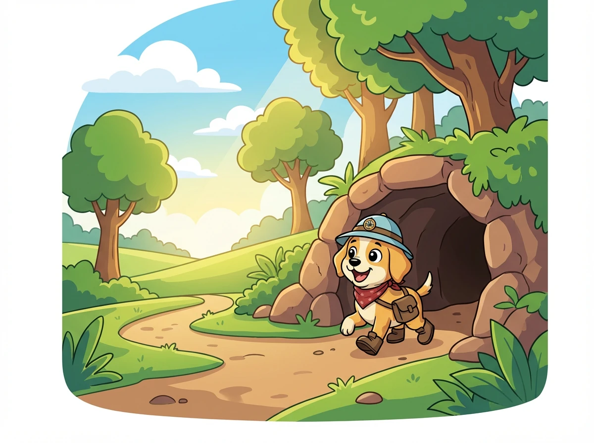 Barnaby emerged from the tunnel, the memory of the magical celebration filling him with joy. He trotted back home, his heart full of friendship and the thrill of discovery, ready for more adventures.