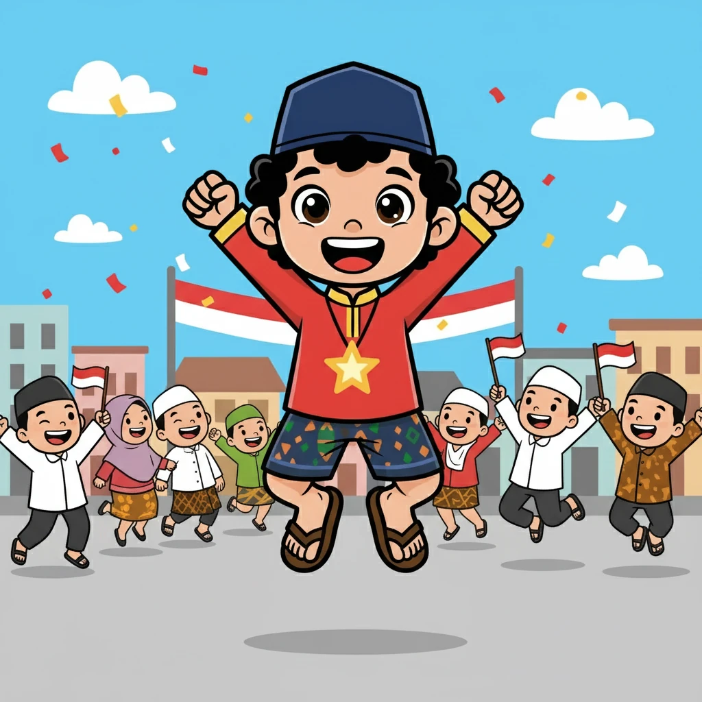 Akhirnya, Jepang menyerah. Joko dan rakyat Indonesia bersorak gembira, merayakan kemerdekaan yang telah lama mereka dambakan. Pengalaman pahit telah menguatkan tekad mereka untuk membangun bangsa yang merdeka dan berdaulat.