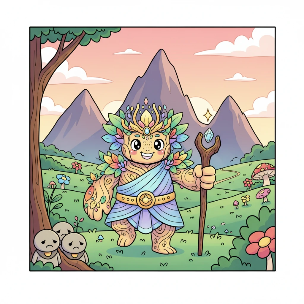 Spectree, obserwując smutek mieszkańców, poczuł w sobie iskrę odwagi. Postanowił wyruszyć w podróż, by stawić czoła trzem tytanom i przywrócić radość Ower. Zdeterminowany, z uśmiechem na twarzy, rozpoczął swoją misję.