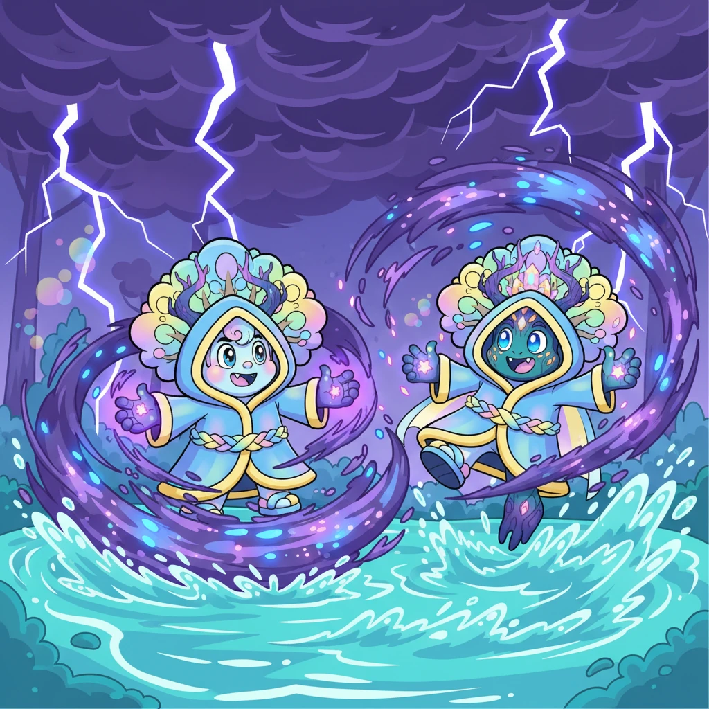 Spectree, mistrz cieni, nie bał się wody. Skupił swoją moc i stworzył potężną burzę cieni, która pochłonęła Berala. Wicher i ciemność zmiotły go z powierzchni ziemi, ukazując, że nawet woda ma swoje słabe punkty.