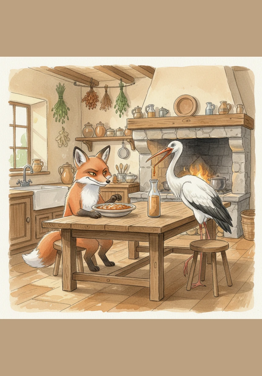 Inside Felix’s warm and rustic kitchen, the wooden table is set for a feast. Felix brings out two very flat, shallow ceramic plates filled with delicious-smelling yellow soup and places them carefully before his guest.