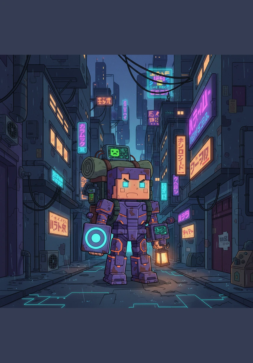 With a full pack and a sharp sword, Steve set out to find what lay beyond the distant mountains. He trekked through dense jungles and across vast deserts, marveling at the diversity of the blocky biomes. Every step was a new discovery in this infinite landscape.