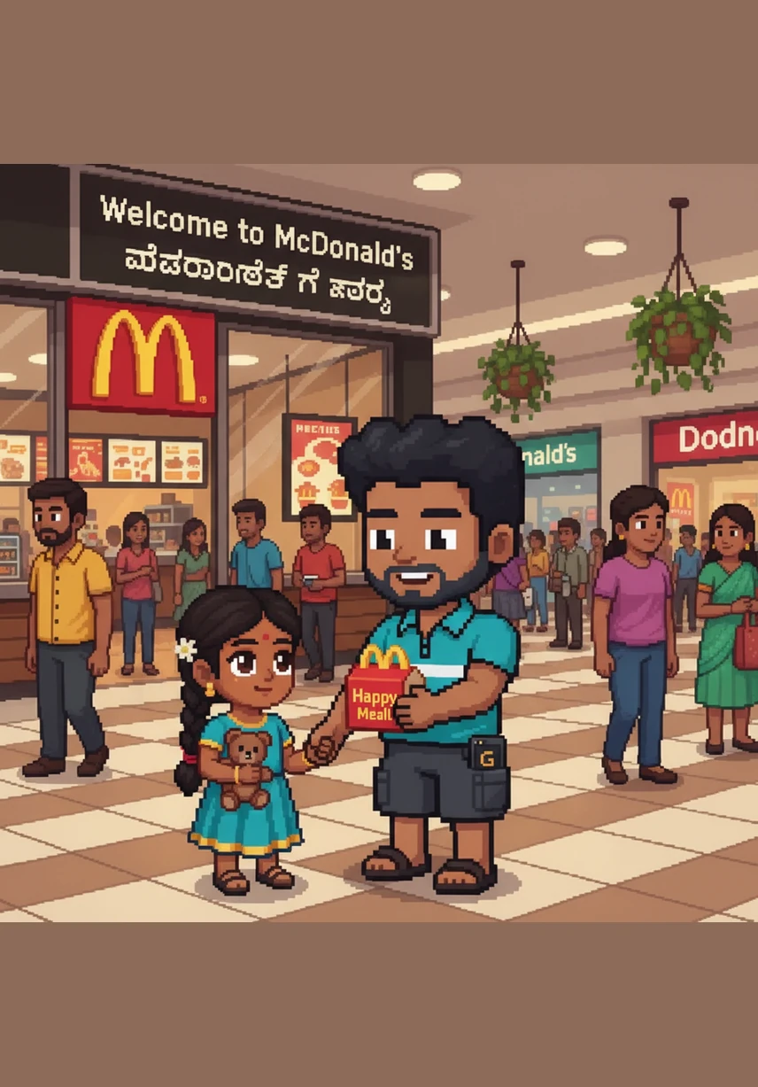 In a bustling Bangalore mall, they sit outside McDonald's where Guddu shyly asks to hold her hand for the first time. Their bond grows through playful surprises, like an unexpected birthday visit that results in a joyful laugh and a trip to the misty Nandi Hills.