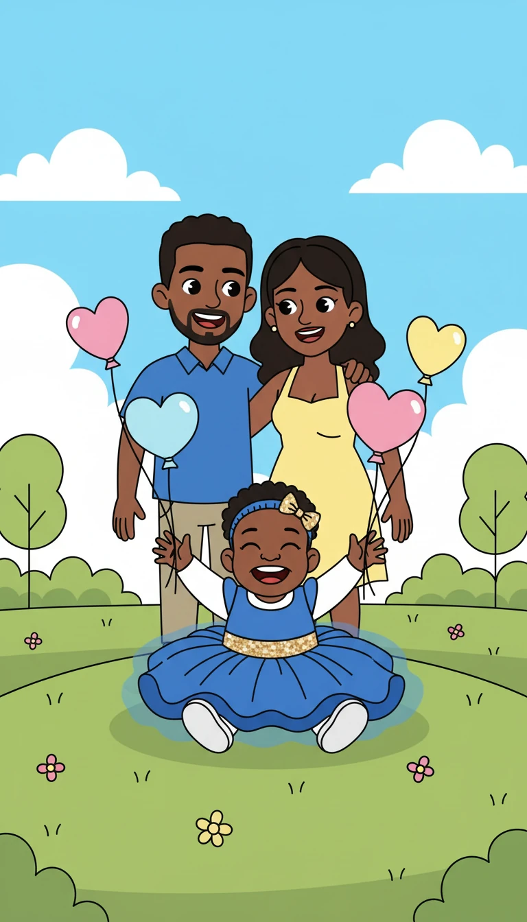 Chloé grandissait, entourée d'amour et de bonheur. Ses parents, Chance et Sherlie, lui offraient un monde rempli de joie et de tendresse. Leur amour était le plus beau des cadeaux.