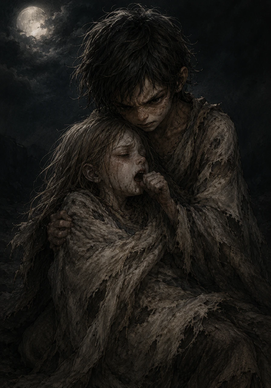 Under the dim moonlight, a sudden terror grips Cosmos as Lucia suffers from a violent, unending coughing fit that leaves her gasping for air. The heartbreaking realization that she is terminally ill ignites a fierce, burning anger inside his gentle soul for the very first time.