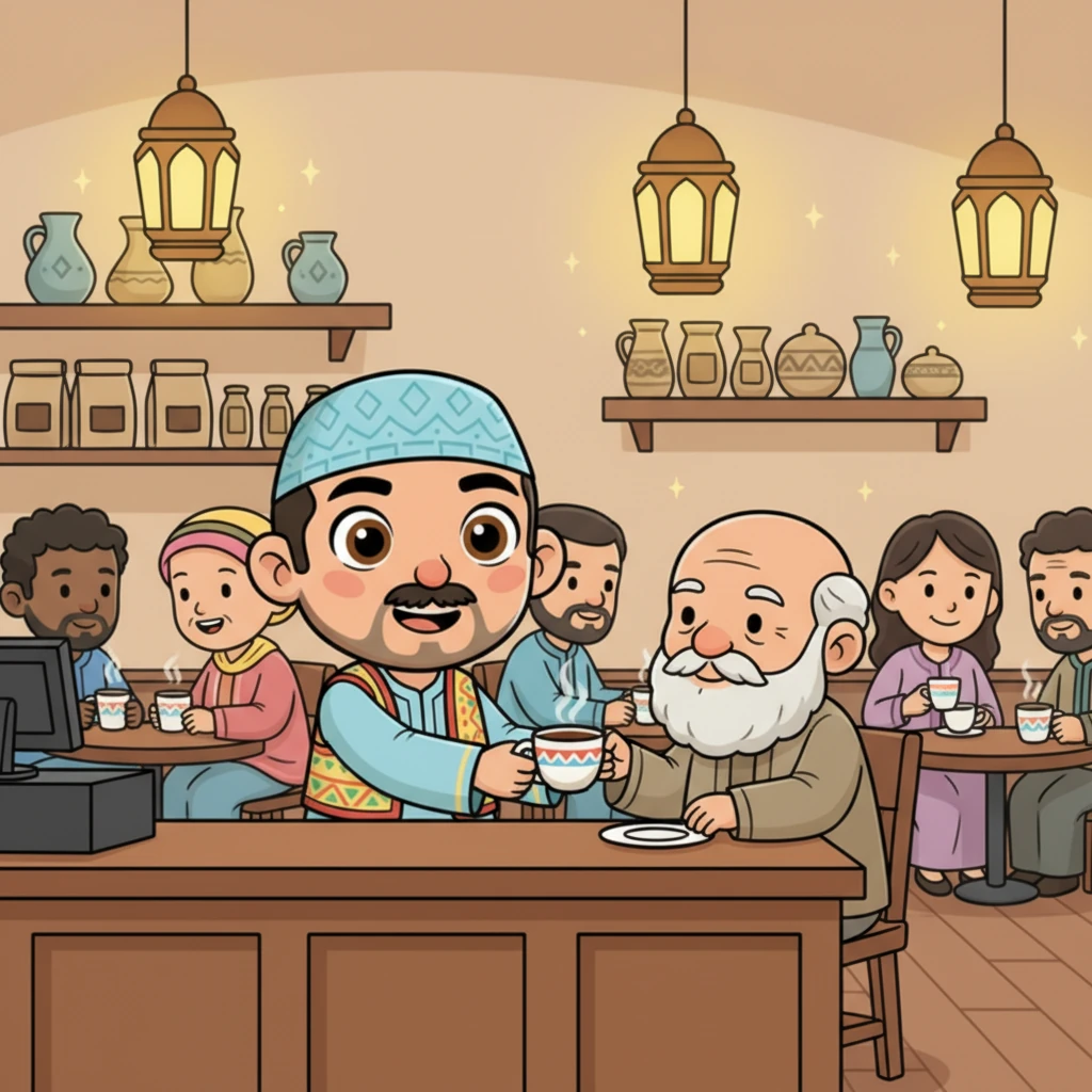 وهكذا استمر كافيه مصطفى بلية في الازدهار، مفعمًا بالدفء والخير غير المعلن. كل يوم، كان عم سعيد يأتي، يشرب قهوته بسلام، وتزداد بركة المكان، بينما يتبادل مصطفى والزبائن نظرات الامتنان والفهم لهذا السر الجميل.