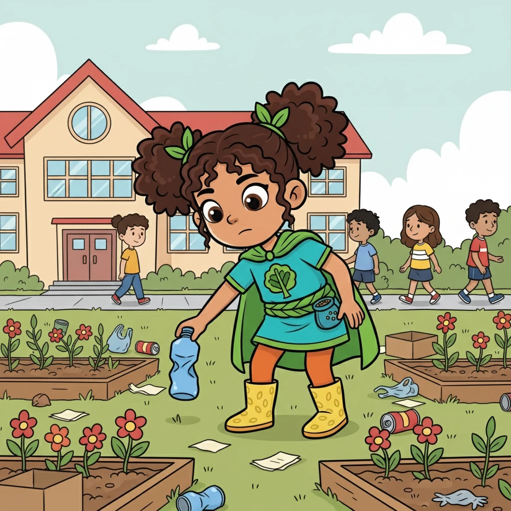 En la escuela Luz del Saber, los recreos eran un festival de basura. Papeles, botellas y envoltorios cubrían el suelo, sin que nadie pareciera notar el daño. El jardín, una vez vibrante, comenzaba a marchitarse bajo la negligencia.