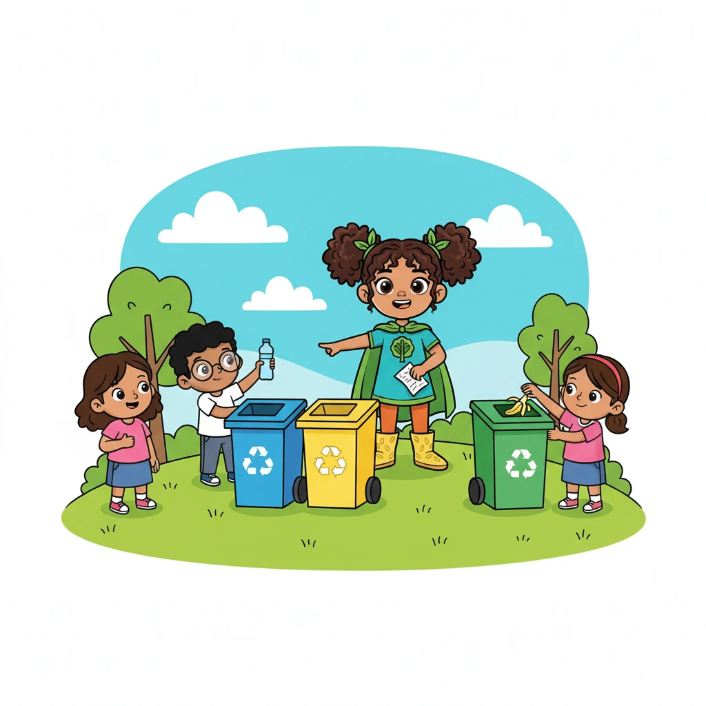 El primer paso fue colocar tachos de colores para reciclar. Mateo, con su espíritu aventurero, se encargó de explicar a sus compañeros cómo separar los desechos. Sofía, con su habilidad para organizar, lideró las jornadas de limpieza.