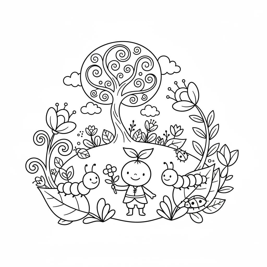 spring coloring pages