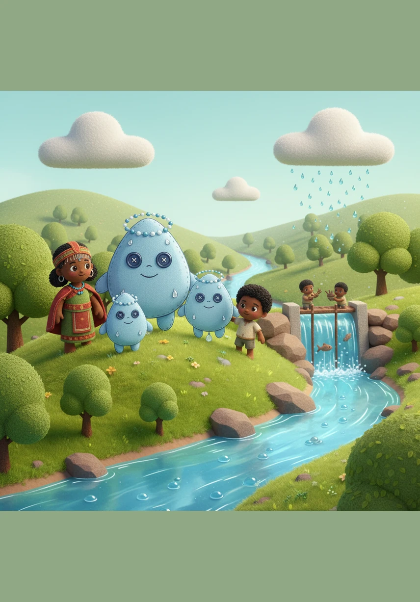 Some of the water seeps deep into the earth, trickling through sand and rock to hide in secret, cool underground vaults for safekeeping.