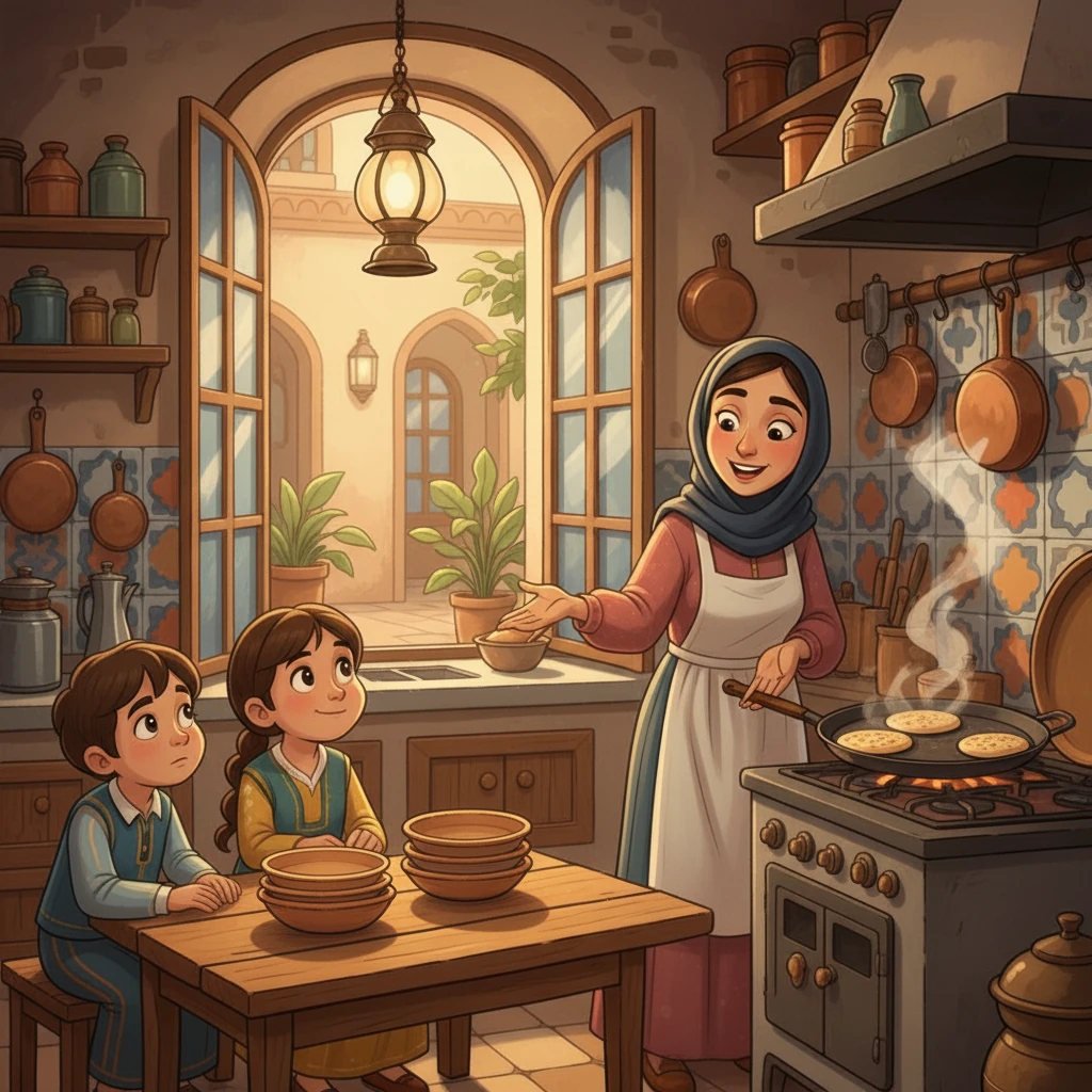 سألت رسيل أمها: "كم قطعة بغريرٍ صنعتي؟" الأم ردّت بابتسامة: "لا أدري، تستطيعان عدّهما."