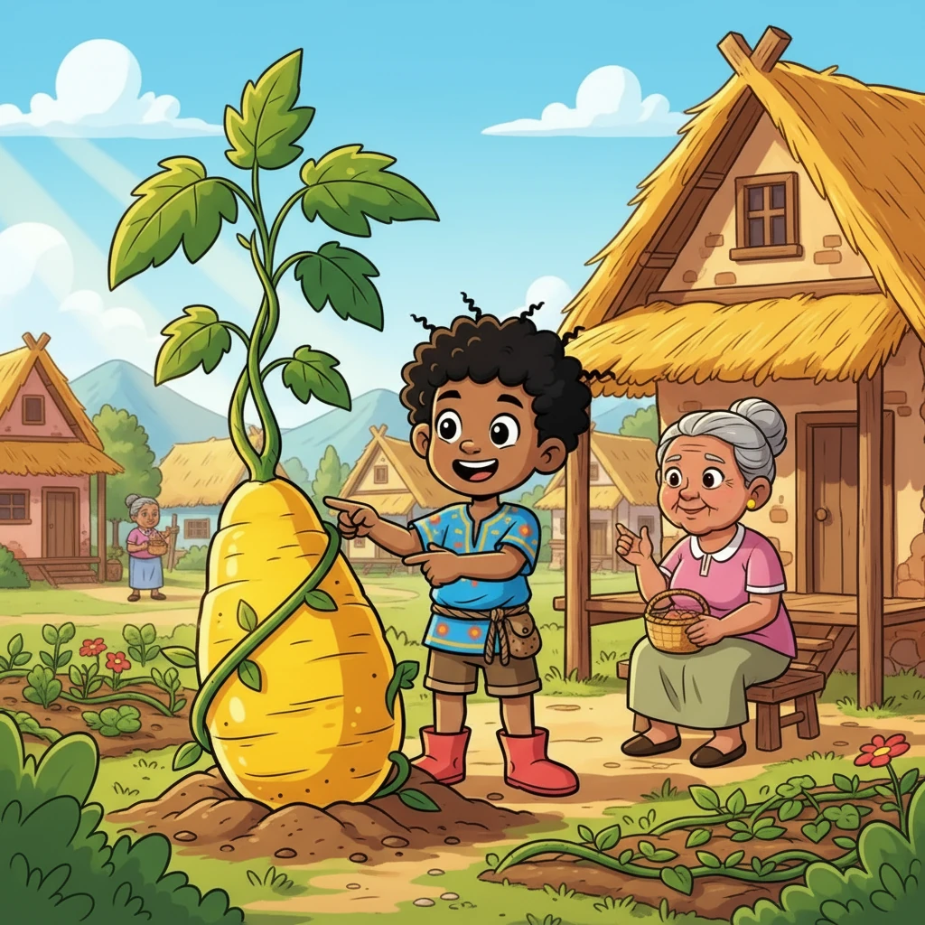 The Little Boy Who Shared His Yam - 品德教育