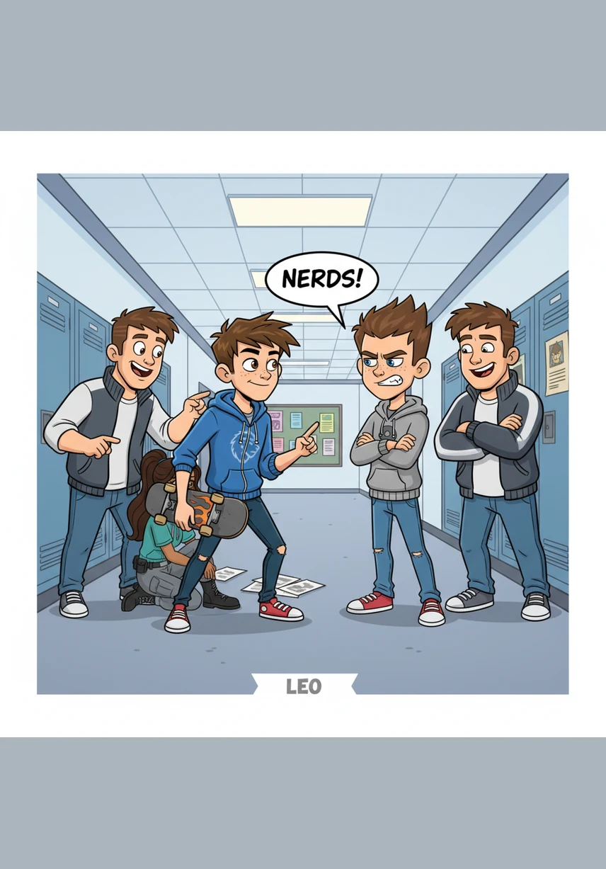The next day, Leo starts to pay closer attention to the subtle body language of his classmates. He notices how some people cross their arms or lean back when someone gets too close, signaling a clear need for more physical room.