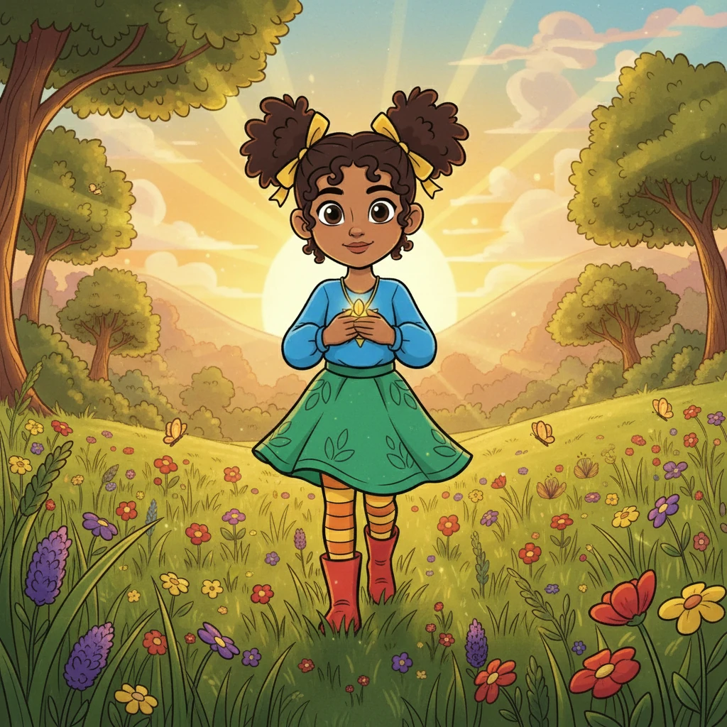 Elara, clutching the seed, wandered through a sunlit meadow. She remembered the courage to ask for guidance, and how she felt the power to turn a new page. The vibrant landscape was a reflection of the peace she now felt.