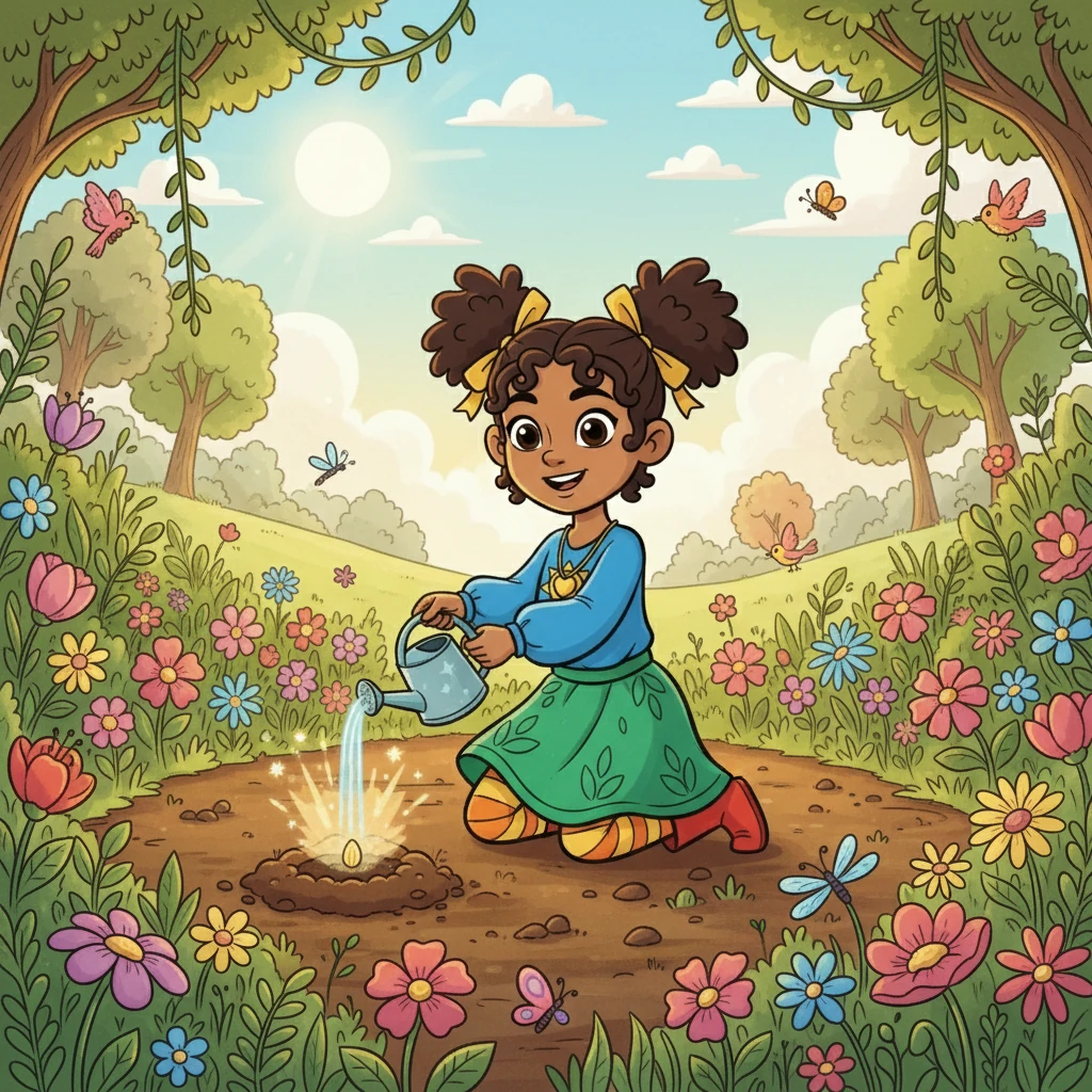 With a deep breath, Elara planted the seed. As she watered it, a feeling of renewal washed over her, and the meadow began to bloom with life. This was the start of her reset: spiritually, mentally, and emotionally.