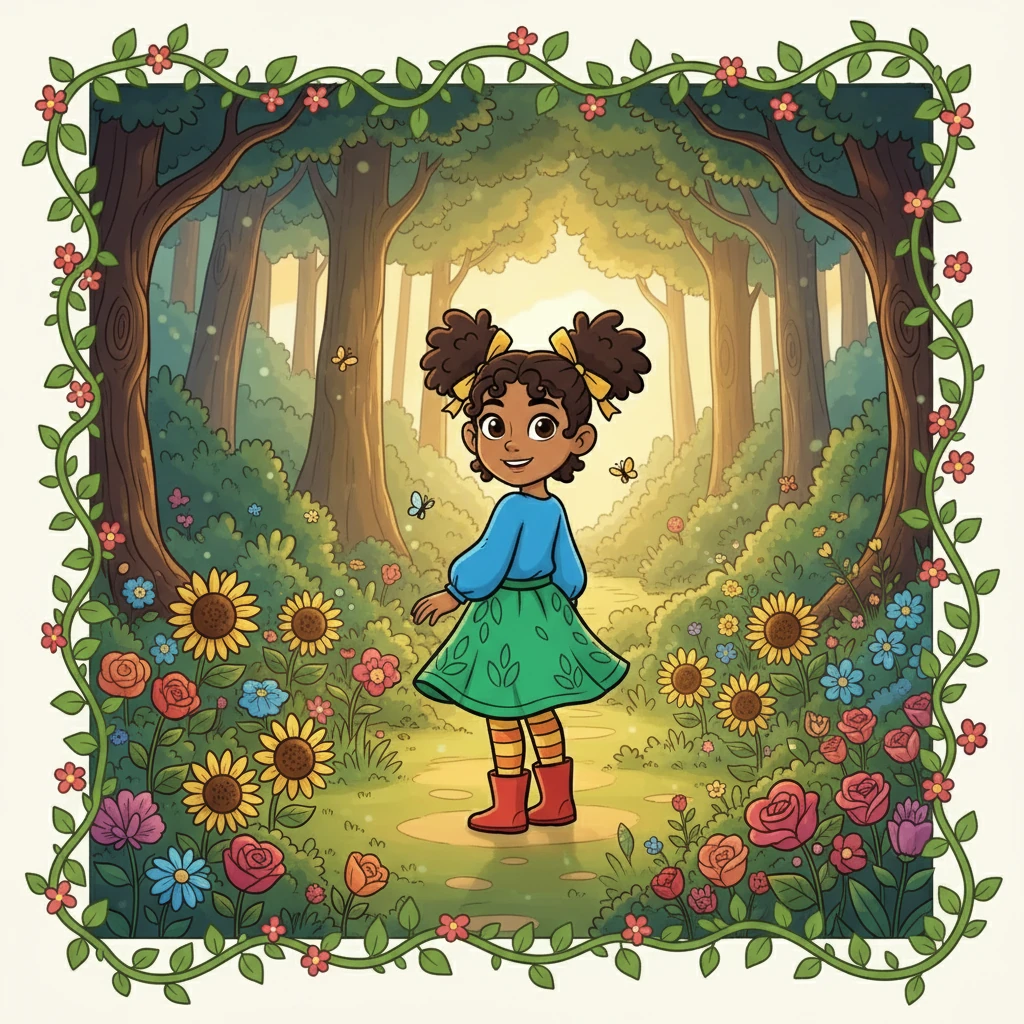 Elara, now surrounded by a beautiful garden, turned to face the forest one last time. She smiled, knowing that she could choose to leave the shadows behind. The journey of healing had begun, and she was ready to embrace her new life.