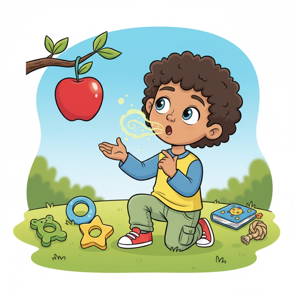Sometimes, little Leo felt a funny tingle in his mouth. He'd find himself wondering, "What could I chew on right now?" It was a feeling that made him want to munch and crunch.