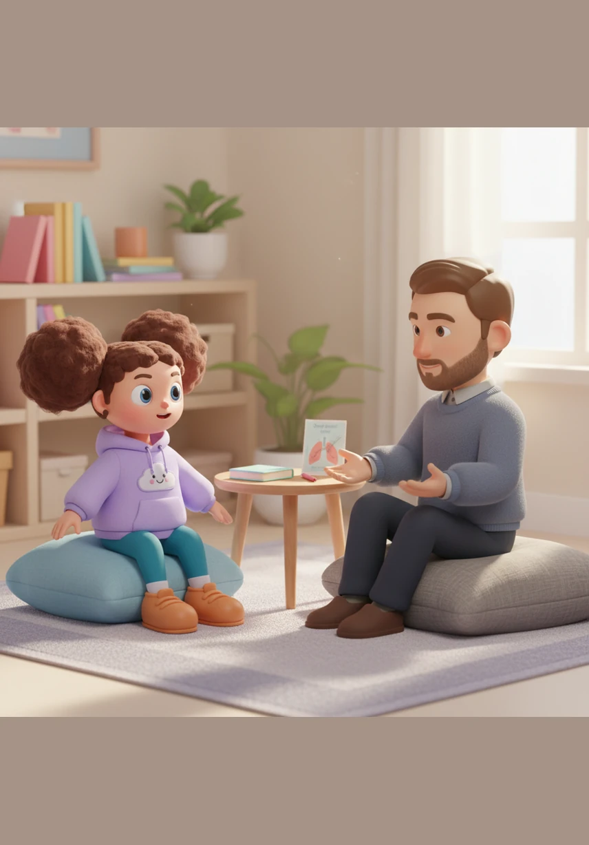 Maya begins visiting the school counselor's office, a cozy room filled with soft pillows and calming plants. Here, she learns that her feelings have names and that there are tools, like deep breathing and journaling, to help her manage the weight of her clouds.