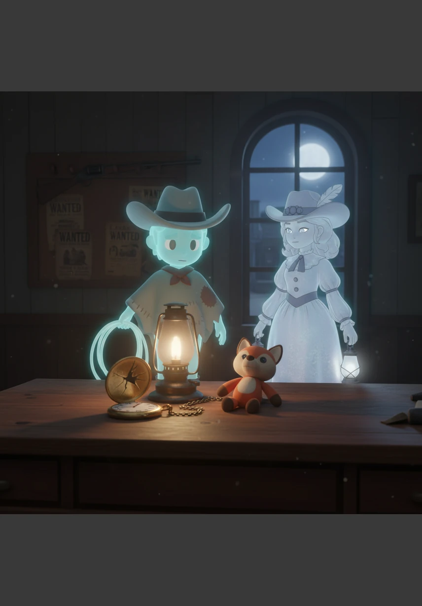 In the sheriff’s office, the heavy iron bars of the cells are rusted, and a ledger lies open on the desk, its pages yellowed and brittle. Clara points to a name written in dark ink, realizing that their story was recorded long before they were forgotten.