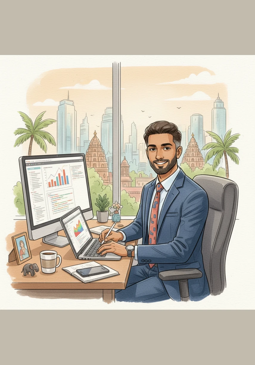 Arjun sits at his office desk in the heart of Chennai, glancing at the clock as the afternoon sun fades. His stomach growls, craving the bold and spicy flavors of an authentic home-style meal after a long day of work.