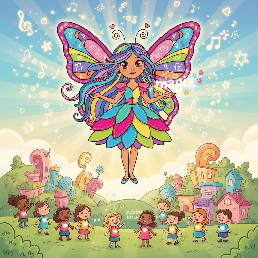 Desde ese día, en el Pueblo de las Palabras, todos aprendieron que las palabras tienen un gran poder. Las palabras bonitas hacen crecer los corazones, y las palabras amables iluminan el mundo, creando un lugar lleno de amor y alegría.