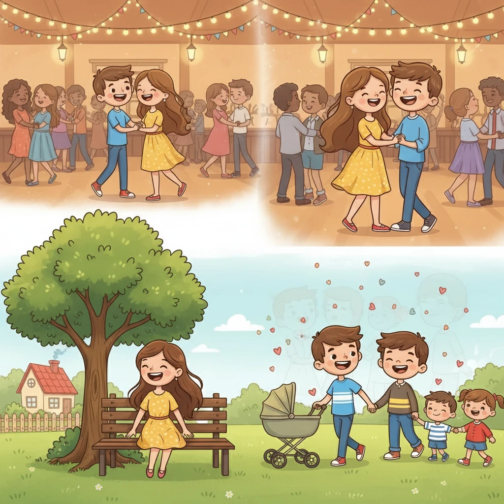 Grâce à des amis communs, Laurent et Sylvie se sont rencontrés, ont ri et dansé ensemble. Leur amour s'est renforcé, et bientôt, ils ont décidé de construire une famille. L'amour a grandi, aussi fort que les souvenirs qu'ils ont construits ensemble.