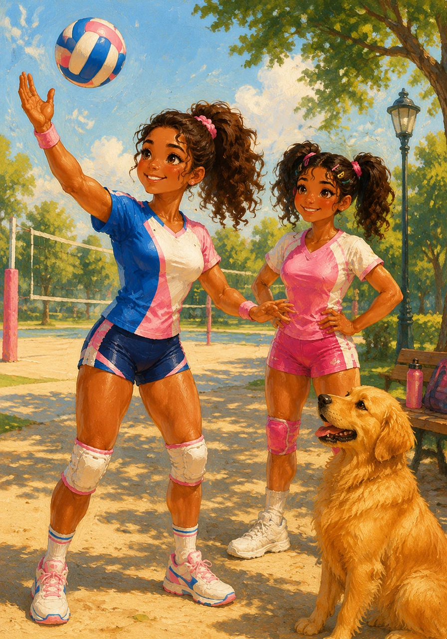 Mi mejor amiga, Sofi, es mi mayor apoyo y siempre practicamos juntas los saques en el parque bajo el sol. He dibujado esta guía paso a paso para que veas la posición exacta de los pies y cómo golpear el balón con la palma de la mano para que cruce la red con fuerza.