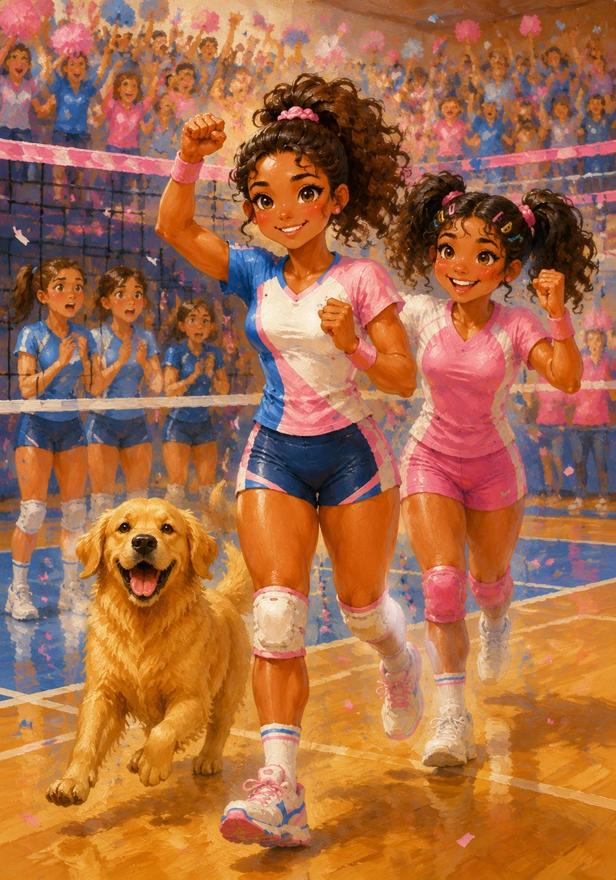 ¡Llegó el día del gran campeonato escolar y estrenamos uniformes nuevos en color rosa y azul! Fue un momento mágico sentir la adrenalina del juego y ver cómo todo el esfuerzo de los entrenamientos se convertía en puntos reales frente a toda la escuela que nos apoyaba.