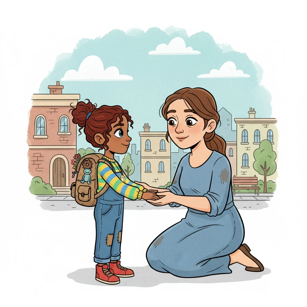 Gentle hands reached out, not to take, but to protect. A kind woman, her face etched with the weariness of the city, smiled softly at Elara. They understood the importance of protecting innocence.