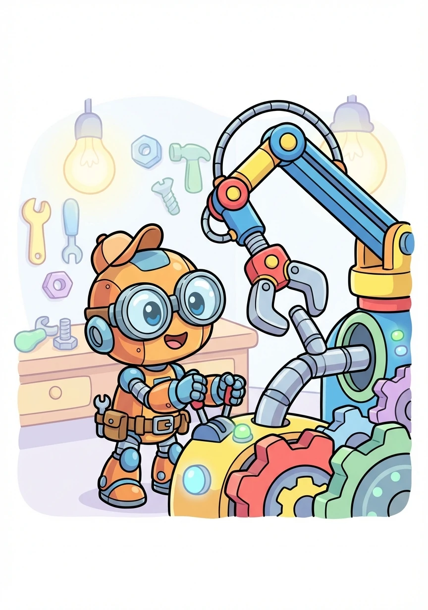 Bolt used a robotic arm to assemble the rod, ensuring each component fit perfectly. His movements were precise and efficient, a testament to his skill.