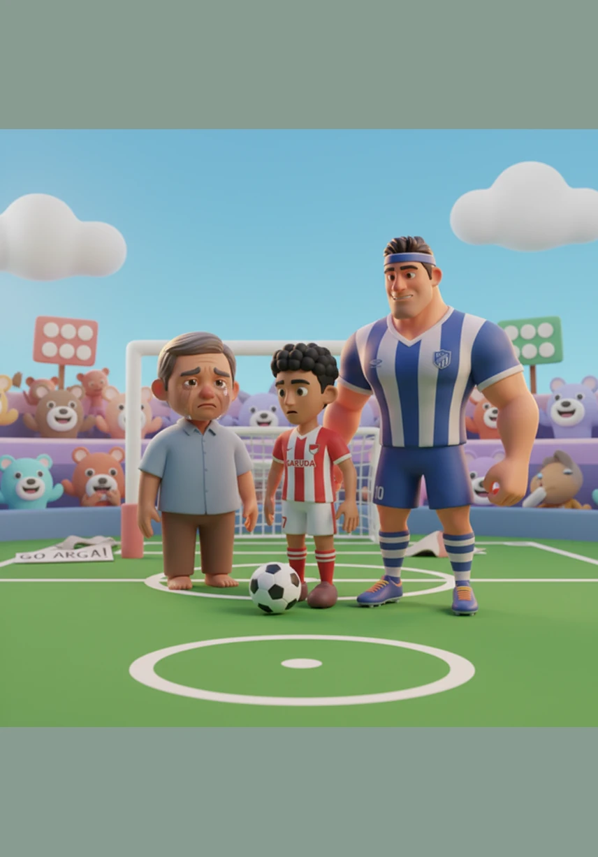 Arga returns to his hometown, not as a stranger, but as a hero who gifts new footballs to the local children. He stands among the next generation, telling them that with enough heart, any dream is within reach.