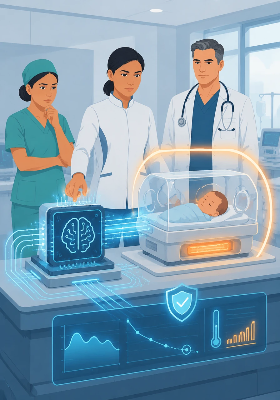 To make the system truly intelligent, Elena integrates a powerful AI core that acts as a watchful guardian. This AI doesn't just react to changes; it predicts when the temperature might drop and adjusts the heating elements in advance. It is a proactive shield designed to prevent a crisis before it even begins.