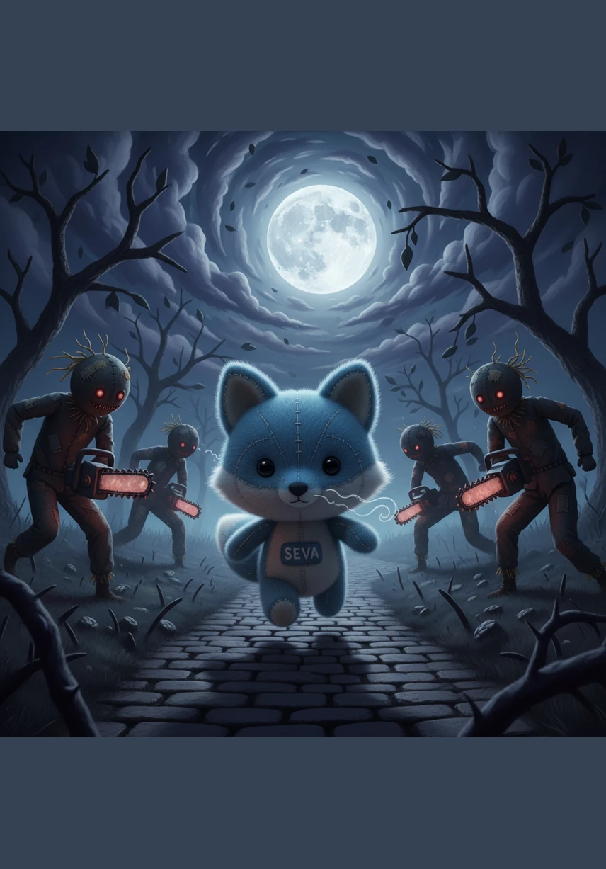 Сева понял, что это не просто дорога, а настоящий ночной кошмар, из которого ему во что бы то ни стало нужно найти выход. Он бросился бежать вперед, чувствуя, как холодный воздух обжигает легкие, а сердце колотится в груди.