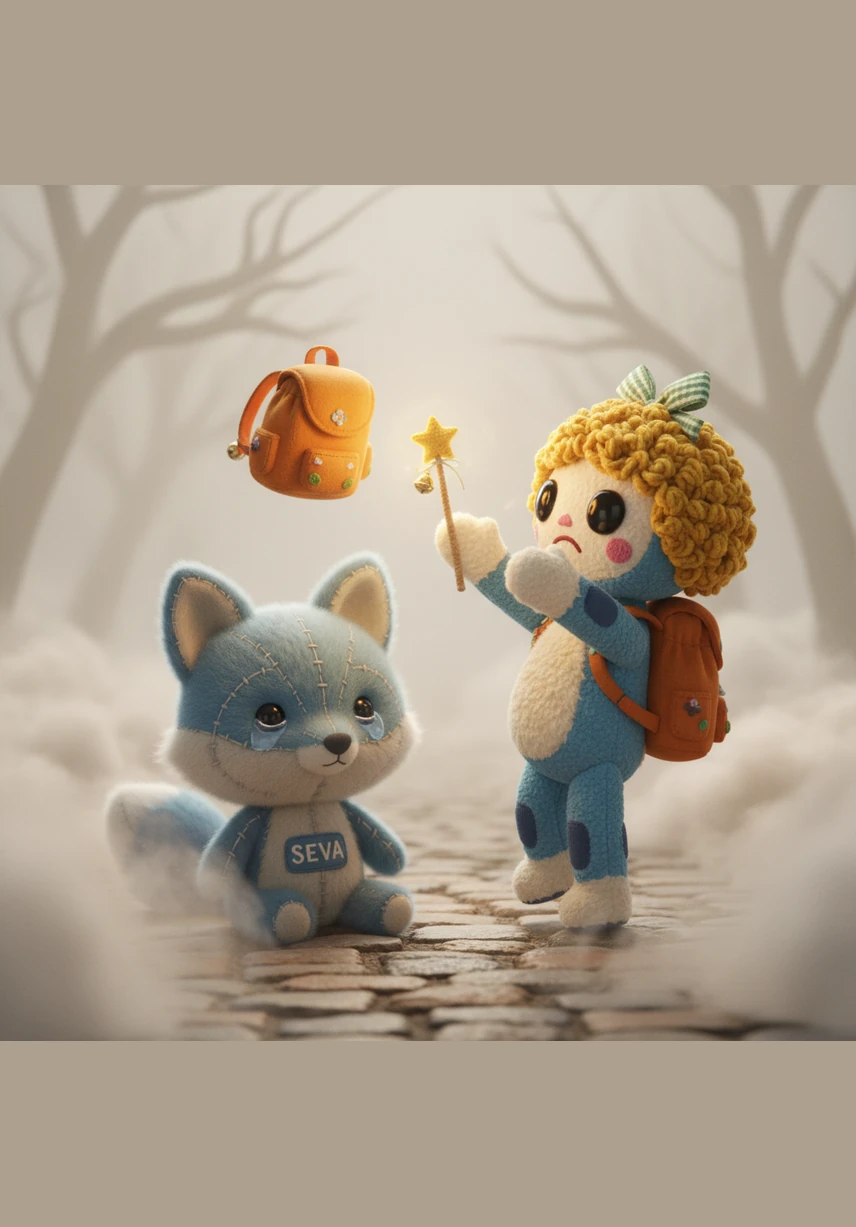 Впереди среди густого тумана показался старый дорожный указатель, светящийся призрачным неоновым светом. На нем была изображена яркая стрелка, указывающая в сторону темного леса, растущего вдоль обочины.