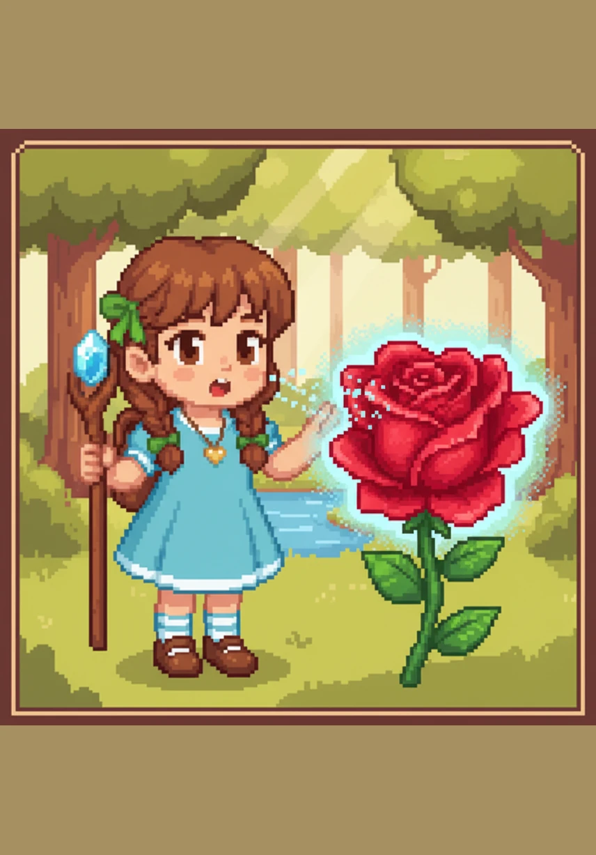 To Lily's astonishment, the rose’s petals fluttered like tiny lips as a melodic voice whispered her name. The flower introduced itself as Rosara, a guardian of a world that humans had long since forgotten. Its voice sounded like the tinkling of wind chimes on a summer breeze.