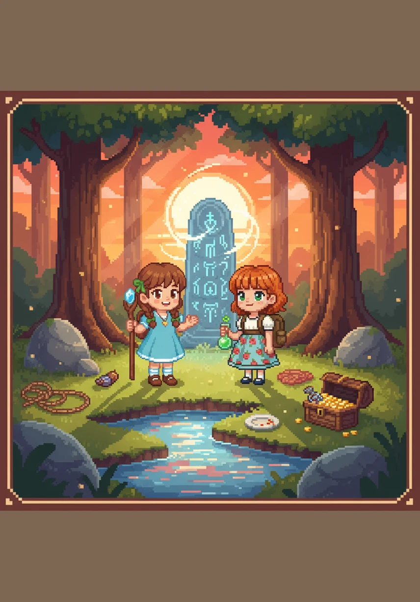 The magical landscape slowly faded back into the familiar rows of her grandmother’s garden as the sun began to set. Lily stood among the ordinary roses, but she knew the truth that lay hidden beneath the surface. With the crystal petal tucked safely in her pocket, she walked home, knowing magic was everywhere if one only knew how to listen.