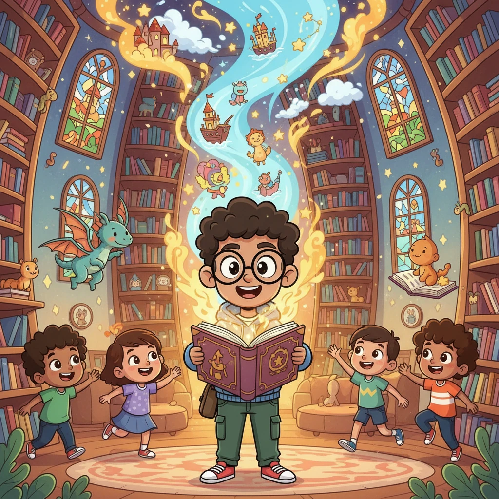 Aarav's Library Journey - growth