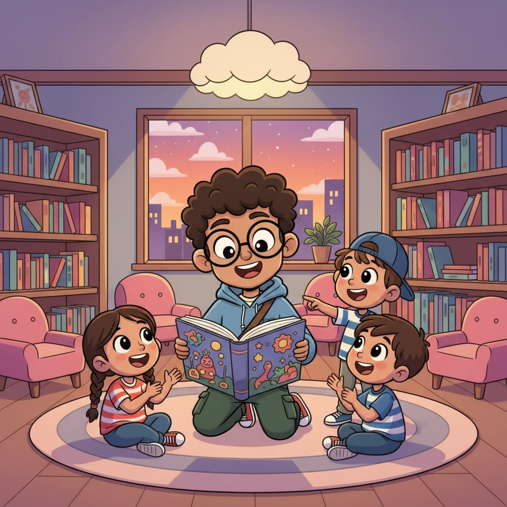 Soon, the library became his evening sanctuary. Children would gather around him, their eyes wide with anticipation as "Aarav bhaiya" recommended thrilling tales and whimsical fables. He loved seeing their excited faces as they chose their next great read.