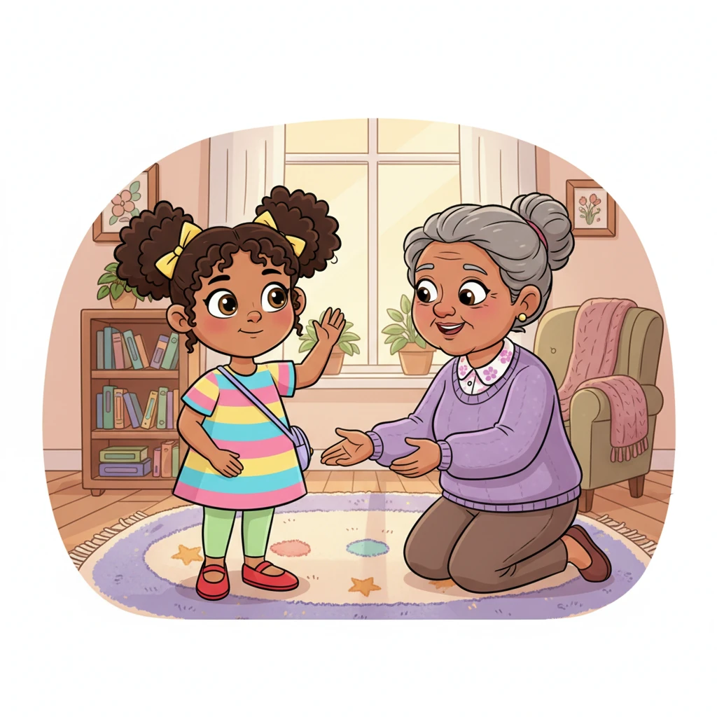 It was the same at home; her grandma would say, "Hello, my princess!" Sofia would respond with a small gesture, a tiny wave or nod, but no words ever came out. Her gestures were her only language.