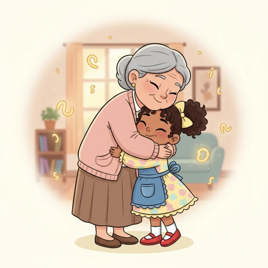 Sofia also started saying goodbye. "Goodbye, Grandma. I love you!" Her grandma responded with the longest, warmest hug ever. Over time, Sofia discovered that small words do big things: they make friends, create smiles, and make her heart feel full and accompanied. From then on, Sofia carried her invisible bag of magic words, knowing that greeting isn't just speaking, it's opening a door for friendship to enter. ✨