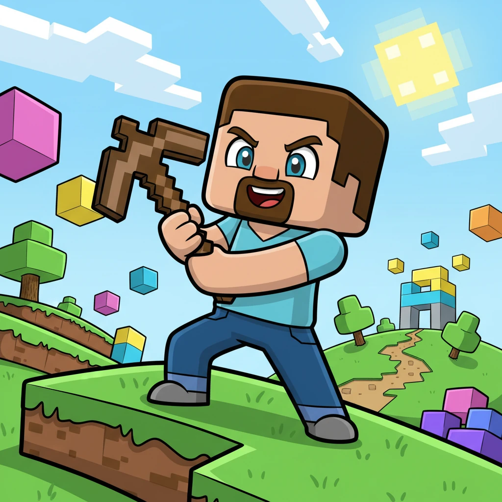 With a renewed sense of purpose and his trusty pickaxe firmly in hand, Blocky Bob knew his adventure was just beginning. There were countless blocks to mine, endless tools to craft, and magnificent new worlds to build. He was ready for every exciting challenge his blocky world had to offer.