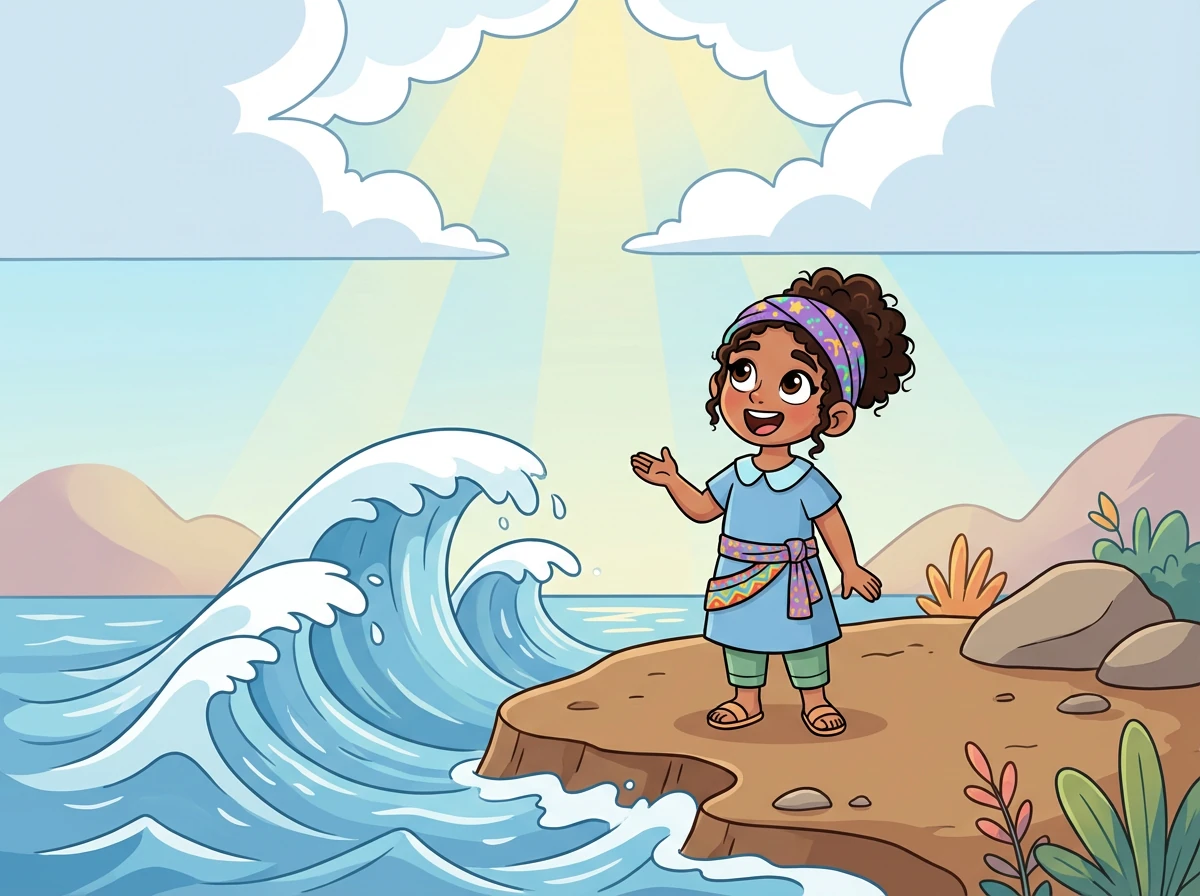 Luego, Dios dijo: «¡Que las aguas debajo del cielo se junten en un solo lugar y que aparezca la tierra seca!». Y así fue. Dios llamó a la tierra seca «Tierra» y a las aguas juntas «Mares».