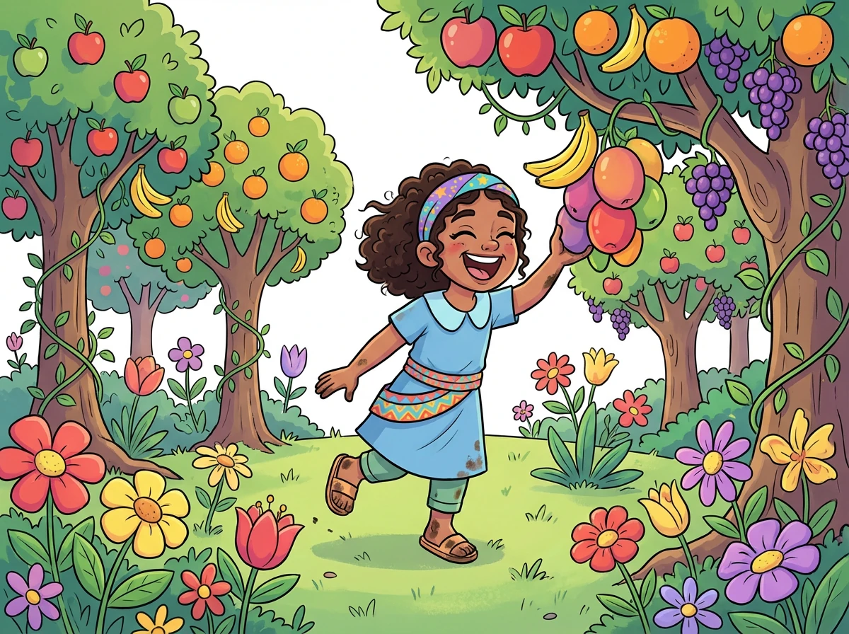 Dios dijo: «¡Que la tierra produzca vegetación, plantas que den semilla y árboles frutales!». Y la tierra se llenó de hierba verde, plantas florecientes y árboles cargados de frutos deliciosos.